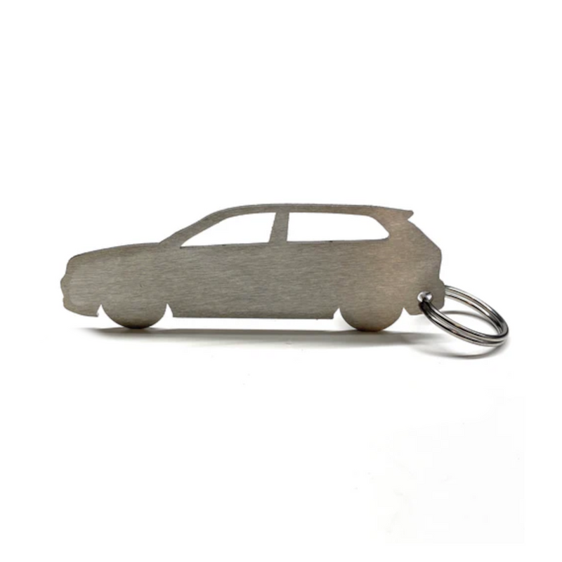 CJM Industries Stainless Steel VW Profile Keychains