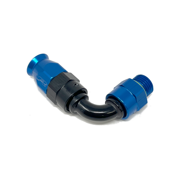 Precision Raceworks 90 Degree 6AN PTFE to 6AN Male ORB Swivel Fuel Line Fitting | VW · Audi · BMW